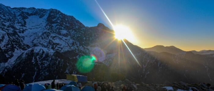 Photo Spots to Pin-Triund Ridge at Sunrise