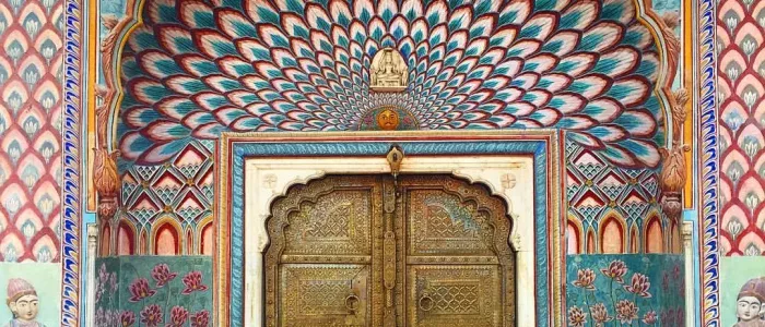 photo spot to pin-City Palace painted gates