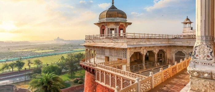 Agra-Fort-Musamman-Burj-where-Shah-Jahan-viewed-Taj-Mahal