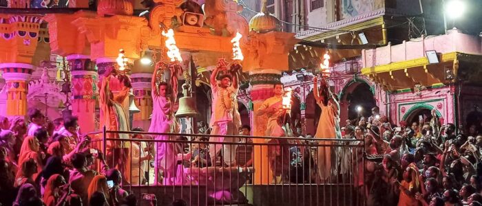 Evening-aarti-at-Vishram-Ghat-mathura-vrindavan-up