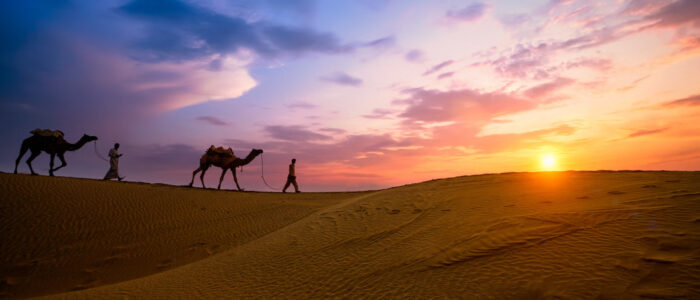 Sam-Sand-Dunes-during-sunset-camel-ride-jaisalmer