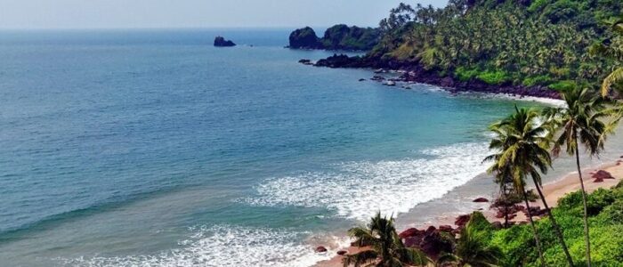 Scenic-seaside-cliff-with-small-chapel-of-Cabo-de-Rama-goa